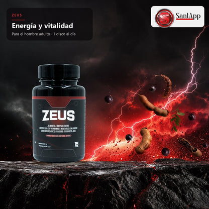 Zeus para la energía y vitalidad masculina con maca y borojó