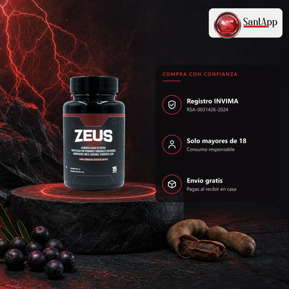 Zeus con registro INVIMA RSA-0031426-2024, para mayores de 18, envío gratis